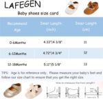 LAFEGEN Baby Girls Mary Jane Flats with Bownot Non Slip