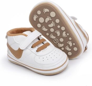 Clowora Unsex Baby Shoes Boys Girls Infant Sneakers Non-Slip Soft Rubber Sole Toddler Crib First Walker Lightweight Shoes best price baby shoes in best baby specials