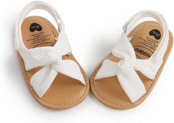 Meckior Infant Baby Girls Boys Summer Sandals Open Toe Lace Princess Dress Wedding Flats Shoes Newborn Toddler Soft Non-slip Sole First Walker Crib Shoes best price baby shoes in best baby specials