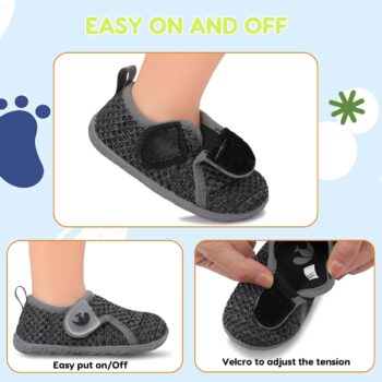 FEETCITY Baby Boys Girls First Walking Shoes Infant Sneakers Crib Shoes Breathable Lightweight Slip On Shoes best price baby shoes in best baby specials