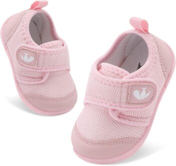 FEETCITY Baby First Walking Shoes Boys Girls Infant Sneakers Crib Shoes Breathable Lightweight Slip On Shoes best price baby shoes in best baby specials 