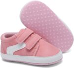 Clowora Unsex Baby Boys Girls Canvas First Walkers Shoes,Newborn Infant Non Slip Soft Sole Crib Casual Sneaker best price baby shoes in best baby specials 