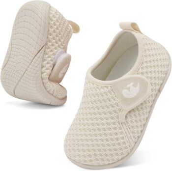 FEETCITY Toddler Walking Shoes Slip On Toddler Shoes Boys Girls Kids Sports Sneakers Casual School Shoes Barefoot Shoes best price baby shoes in best baby specials 