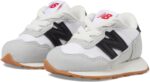 New Balance Kids 237 Bungee Sneaker, WHITE/BLACK, 3 M Infant (0-12 Months) best price baby shoes in best baby specials 