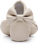 Bebila Double Bow Fringe Baby Moccasins - Soft Sole Baby Shoes Girls Toddler Crib Flats best price baby shoes in best baby specials 